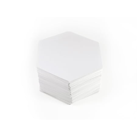 Blank Hexagon Playing Cards (Matte Finish) 3.25" x 3.75", 120 Blank Cards, Board Game Cards