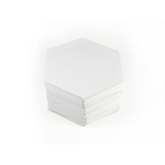 Blank Hexagon Playing Cards (Matte Finish) 3.25" x 3.75", 120 Blank Cards, Board Game Cards