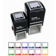 thumbnail image 1 of Blank Holiday Label Christmas Birthday Presents Gifts Self-Inking Rubber Stamp Ink Stamper - Red Ink - Large 1-1/2 Inch, 1 of 7