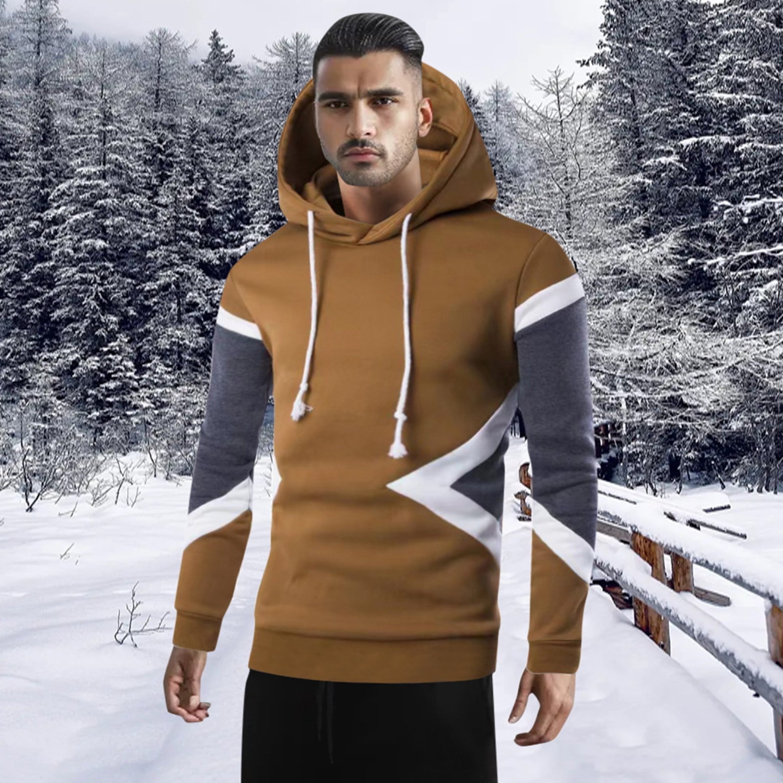 Blank color block hoodie online