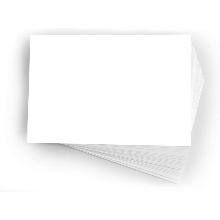 Blank Index Postcards Printable, 4x6, Heavy Duty, Great for Recipe