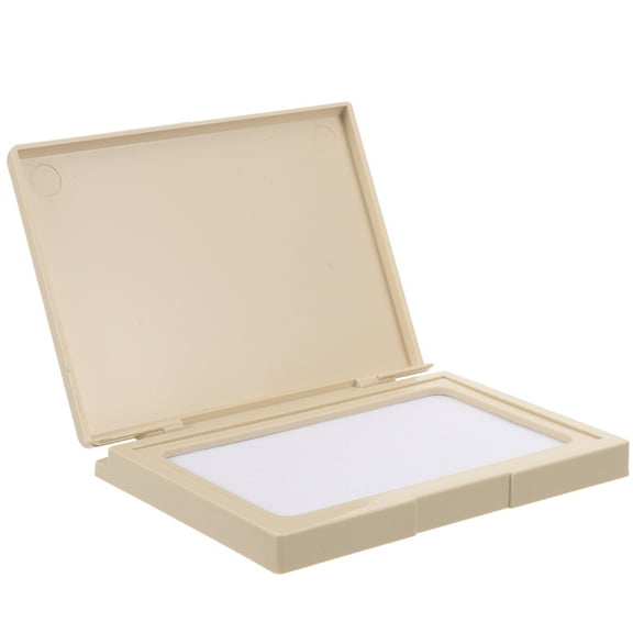 Blank Ink Pad Extra Large Baby Palm Print and Footprint Square Model Stamp for Crafts Hand Seal Plastic