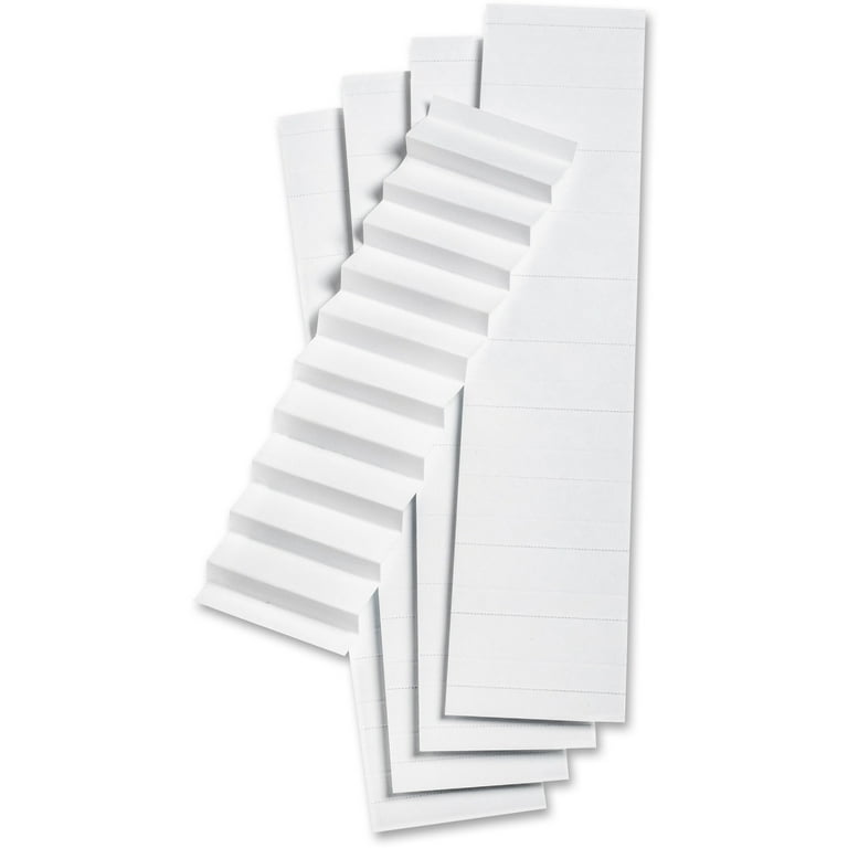 Tabs Inserts For Hanging File Folders, 1/5-Cut, White, 2 Tabs Inserts For Hanging File Folders, 1/5-Cut, White, 2