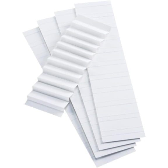 Blank Inserts for 1/5 Cut Hanging File Folders, 2 in, White, 100/Pack (242)