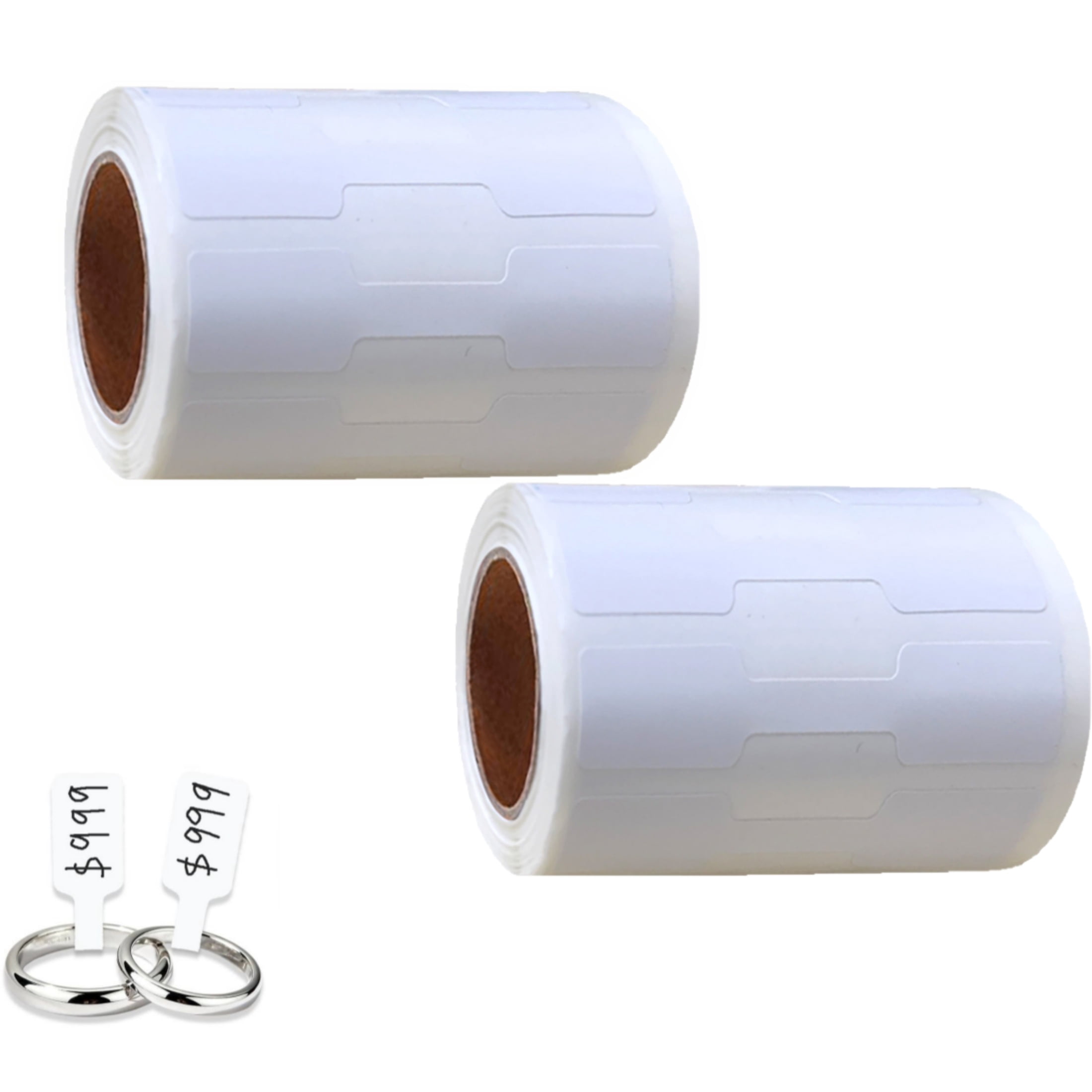 Blank Jewelry Price Tags Stickers Roll, 1000Pcs Self Adhesive Rectangle ...