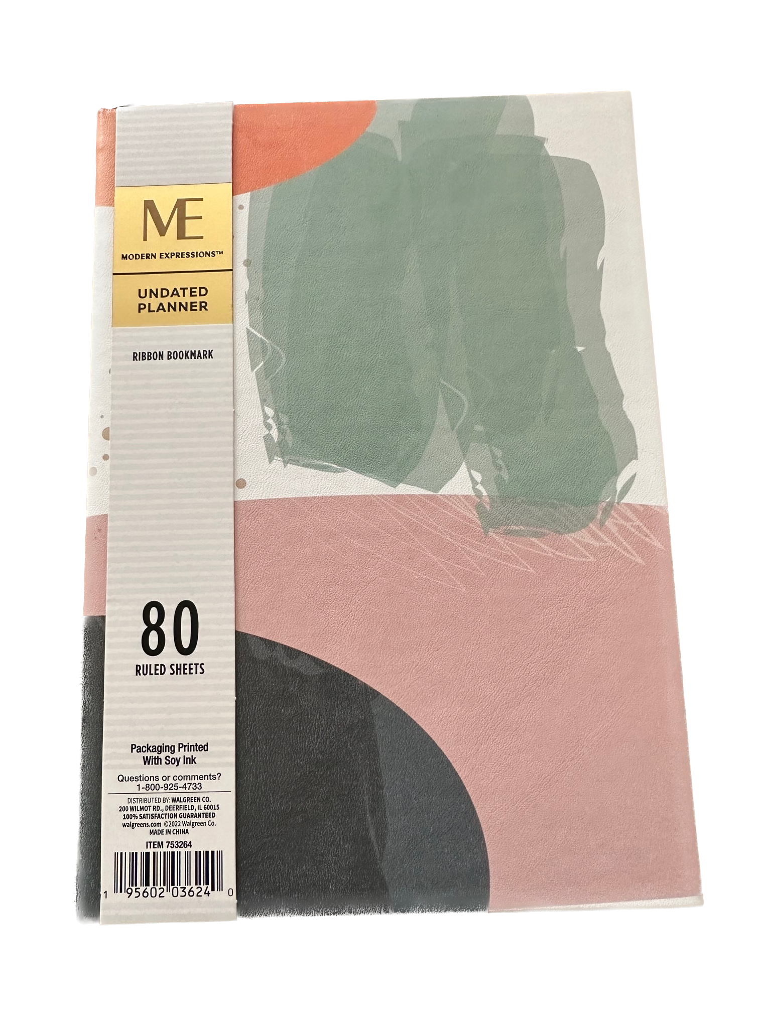 Blank Journal Undated Planner by Modern Expressions 80 Ruled Sheets