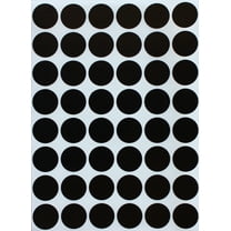 Blank Label Sticker Round 11/16" Inch Organizing Labels (17mm) 0.69 inch, 5184 - Pack by Royal Green (Black)