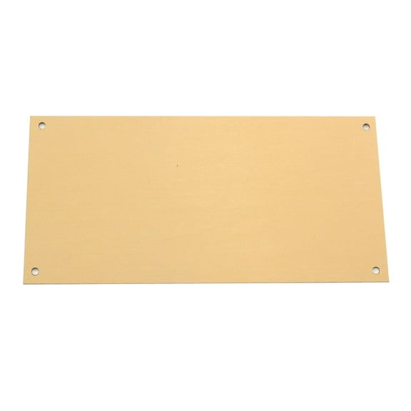 Blank Large Brass Engraving Plate 3" x 6" - 3 PK