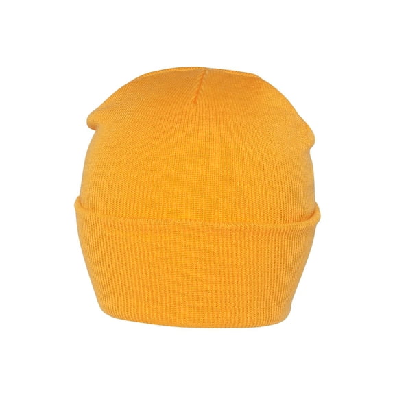 Blank Long Cuff Beanie - Yellow Gold