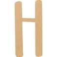 thumbnail image 1 of Blank MDF Letter 2'' Tall Hometown DIY H, Paintable Alphabet A-Z, 1 of 3