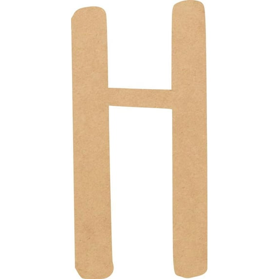 Blank MDF Letter 2'' Tall Hometown DIY H, Paintable Alphabet A-Z