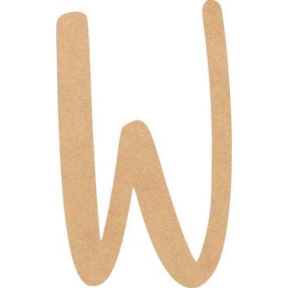 Blank MDF Letter 22'' Tall Hometown DIY W, Paintable Alphabet A-Z
