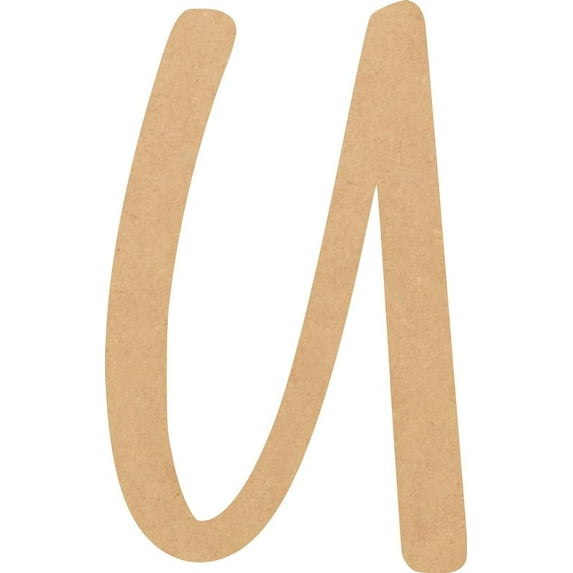 Blank MDF Letter 5'' Tall Hometown DIY U, Paintable Alphabet A-Z