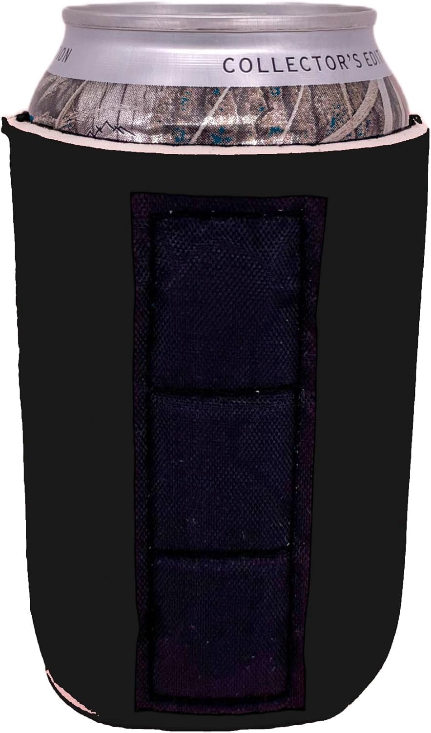 Blank Magnetic Neoprene Can Coolie (6 Pack Black)