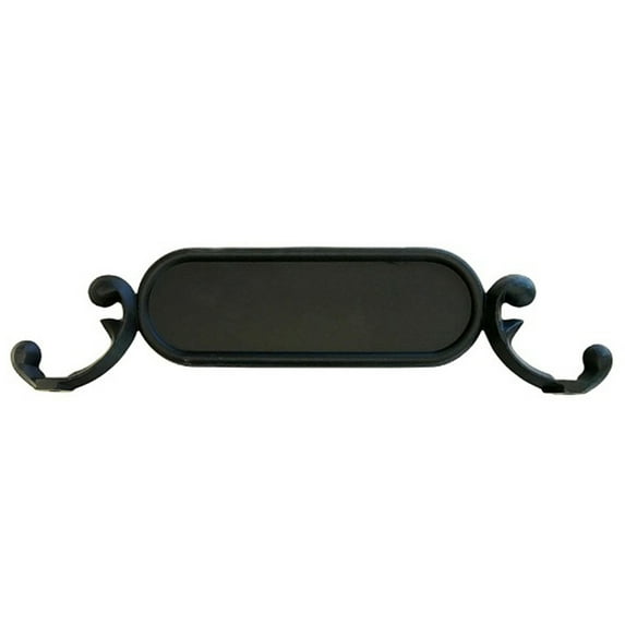 Addresses of Distinction Blank Mailbox Address Plate, Black, 16 in wide x 4 in tall, rust proof aluminum