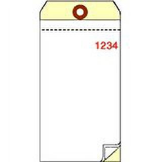 Blank Manifold (Inventory) Tags, 3-Part Carbonless NCR, 3-1/8" x 6-1/4", Box of 500, Numbered 2500-2999