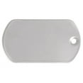 thumbnail image 1 of Blank Military Dog Tags 28x50mm Stainless Steel (Package of 10), 1 of 1
