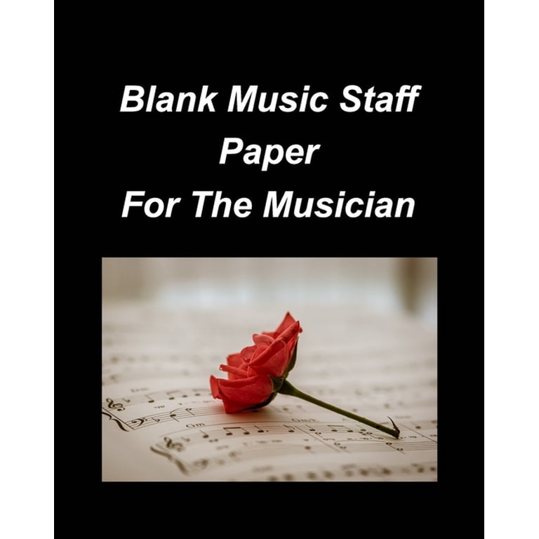 Blank Staff Paper For Beginner Blank Sheet Music Standard Manuscript