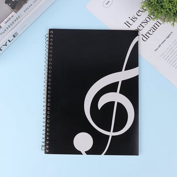 Blank Music Stationery Score Manuscript Book Writing Stave Notebook Black 50 Sheets Notebooks For Songwriters