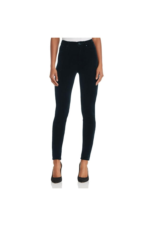 Womens Crybaby Velveteen Dark Wash Skinny Jeans