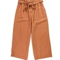 thumbnail image 1 of [BLANKNYC] Womens Paper Bag Waist Casual Wide Leg Pants, Orange, Large, 1 of 2