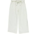 thumbnail image 1 of [BLANKNYC] Womens Paper Bag Waist Casual Wide Leg Pants, White, Small, 1 of 2