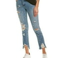 thumbnail image 1 of [BLANKNYC] Womens The Rivington Bohemian Rap City Skinny Fit Jeans, Blue, 32, 1 of 2
