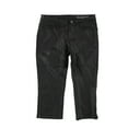 thumbnail image 1 of [BLANKNYC] Womens Vegan Leather Casual Capri Pants, Black, 25, 1 of 2