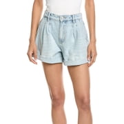 Blank NYC womens All I Ask Light Blue Pleated Short, 27