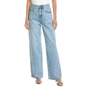 Blank NYC womens Diamonds In The Sky Light Indigo High-Rise Wide Leg Jean, 27
