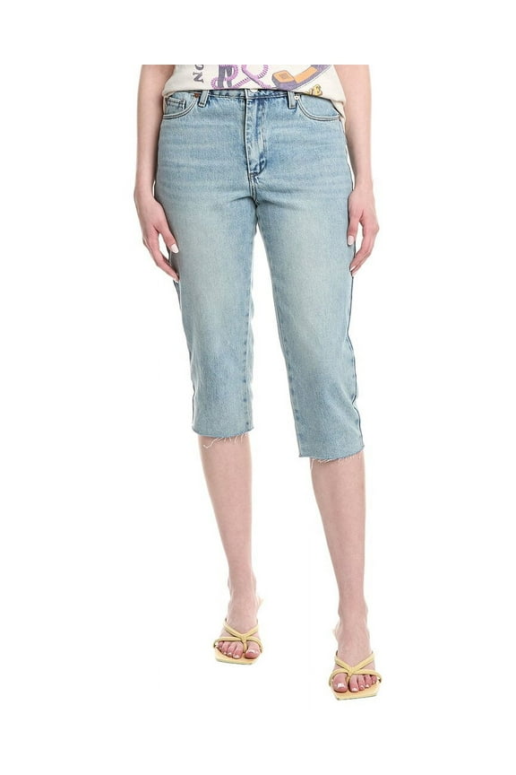 womens Double Time Capri Jean, 24, Blue