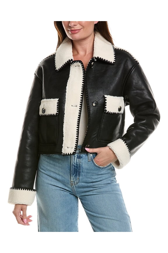 womens Show And Tell Jacket, s, Black
