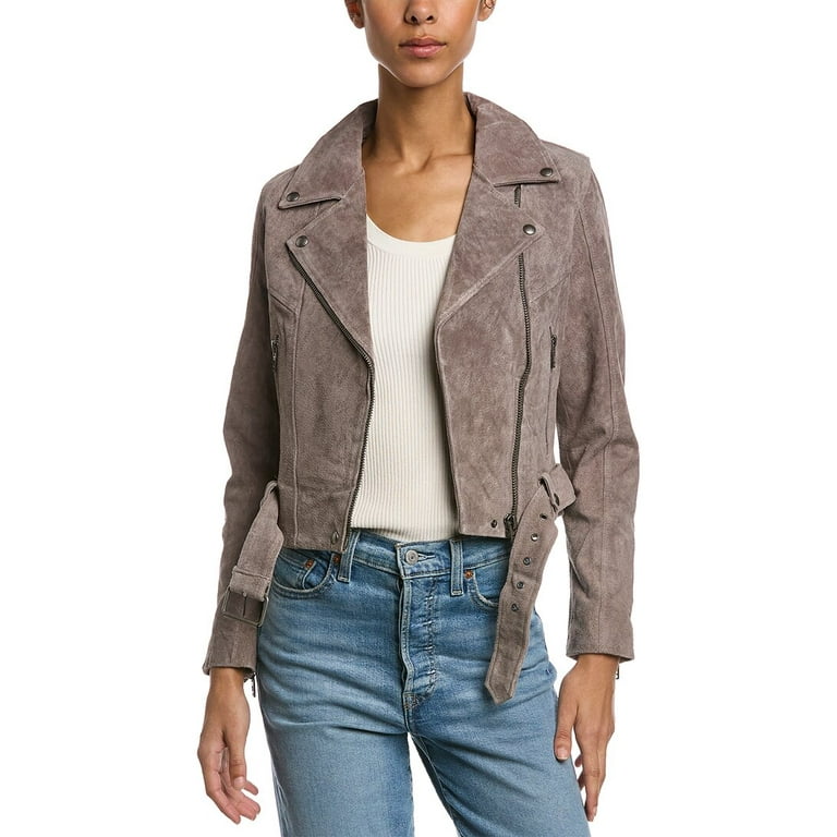 Blanknyc suede outlet moto jacket grey