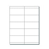 Blank Name Badge Inserts, Print-Ready on 8.5" x 11", 67-lb White Vellum, 10 Badges Per Sheet (4.25" x 2.5") - 250 Sheets