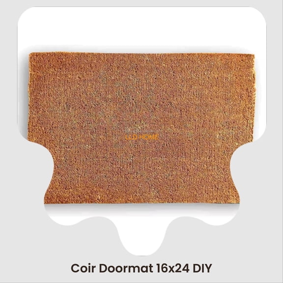 Blank Natural Coir Entry Doormat, 16x24, DIY