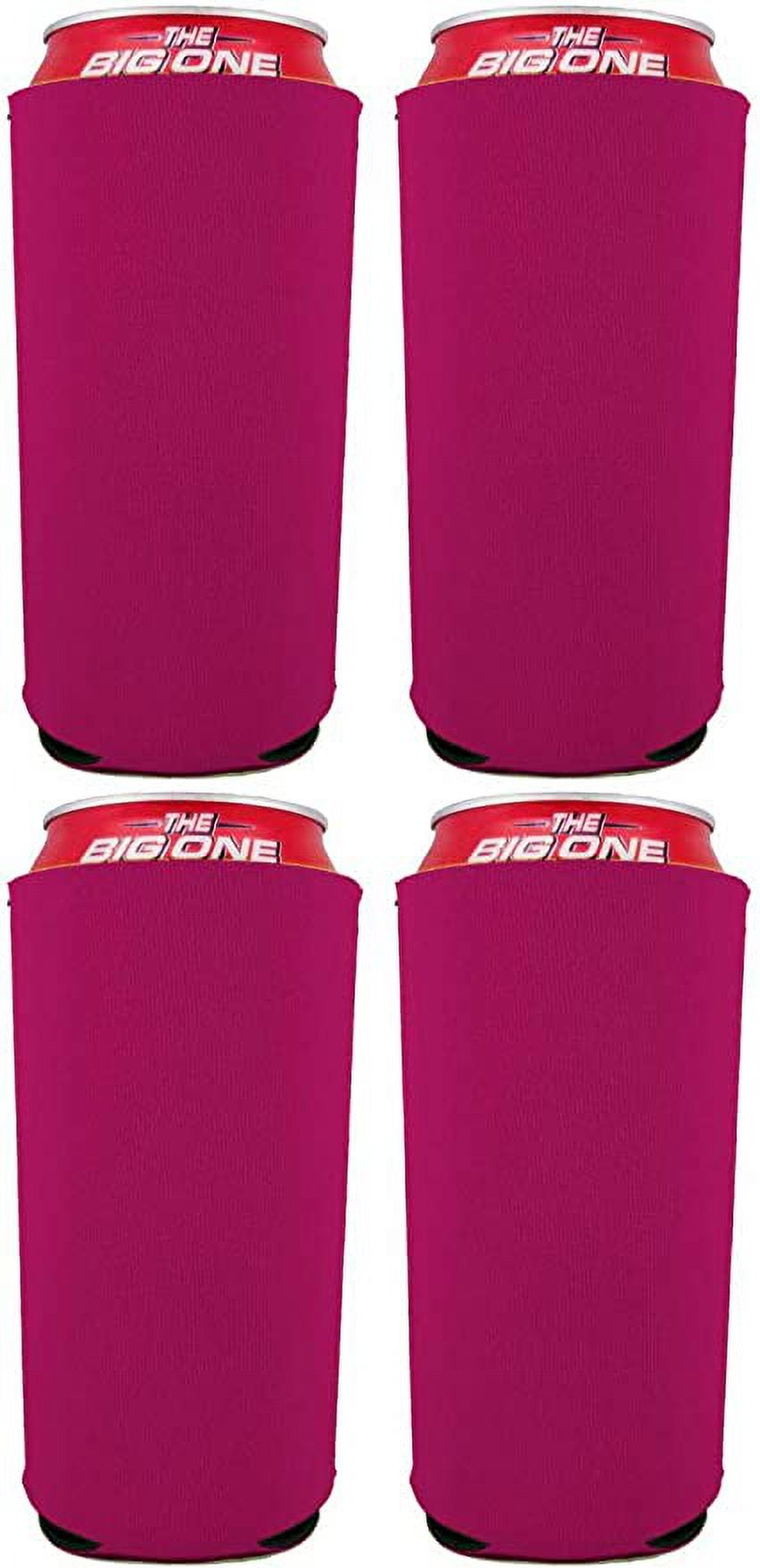 Blank Neoprene 24 Can Coolie (4 Pack, Magenta)
