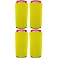 thumbnail image 1 of Blank Neoprene 24 oz. Can Coolie (4 Pack, Yellow), 1 of 6