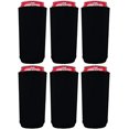 thumbnail image 1 of Blank Neoprene 24 oz. Can Coolie (6 Pack, Black), 1 of 7