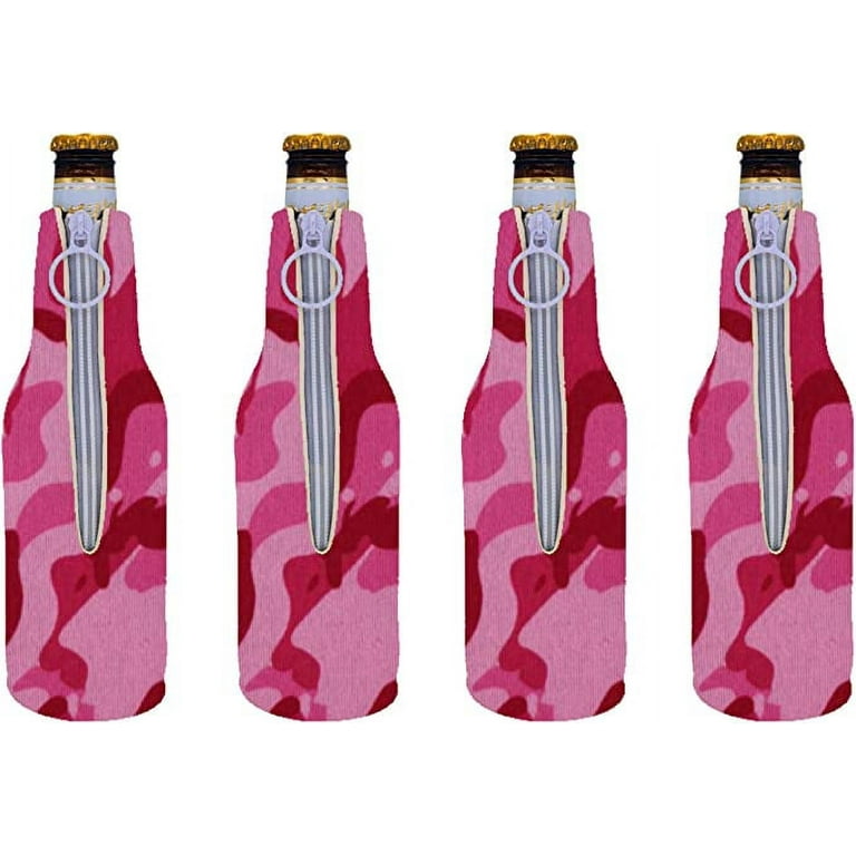 Zipper Beer Bottle Koozie (Camo)