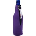 thumbnail image 1 of Blank Neoprene Beer Bottle Coolie with Opener (1, Purple), 1 of 7