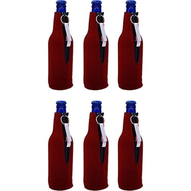 F' Off Neoprene Beer Bottle Coolie – Full Bottom, Insulated, Optional Bottle Opener