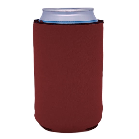 Blank Neoprene Can Coolie (6 Pack, Burgundy)