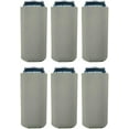 thumbnail image 1 of Blank Neoprene Collapsible 16 oz. Can Coolie (6 Pack, Gray), 1 of 7