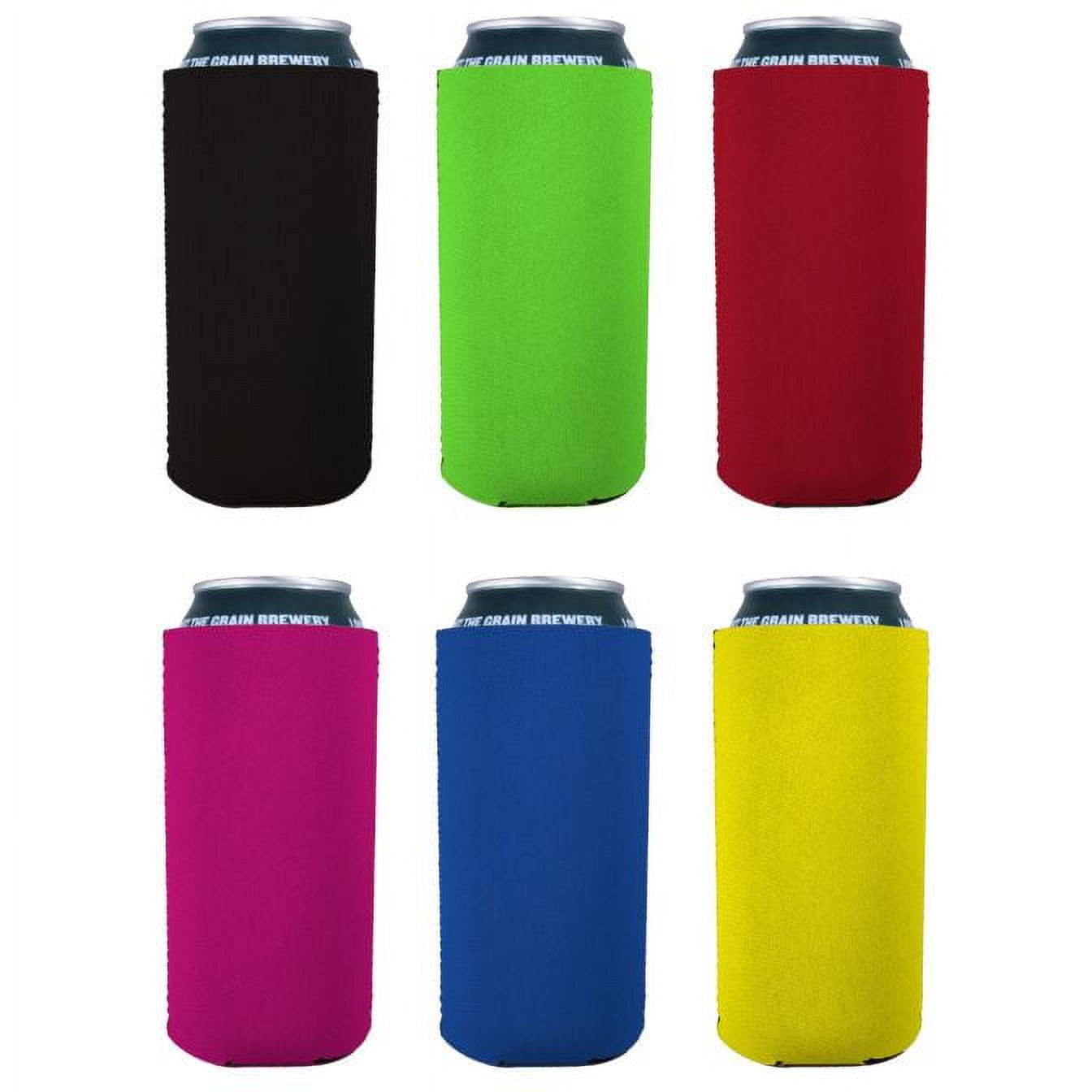Coolie Junction Blank Neoprene Can Coolie (6 Pack, Multi-color) 