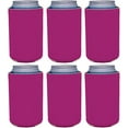thumbnail image 1 of Blank Neoprene Collapsible Can Coolie (6 Pack, Fuchsia), 1 of 8