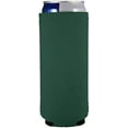 thumbnail image 1 of Blank Neoprene Collapsible Slim Can Coolie (1, Dark Green), 1 of 7