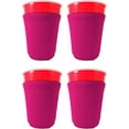 thumbnail image 1 of Blank Neoprene Party Cup Coolie (4 Pack, Magenta), 1 of 6