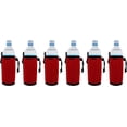 thumbnail image 1 of Blank Neoprene Water Bottle Coolie (6 Pack, Red), 1 of 8