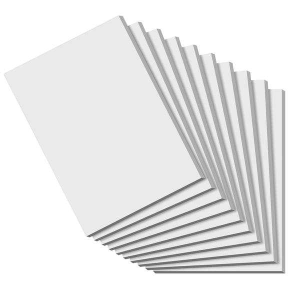 Blank Note Pads 4x6, 10 Pads 50 Sheets Each, Small Writing Pads for Office, Server Memo Pads, Scratch Paper, Grocery Lists, Crafting, White