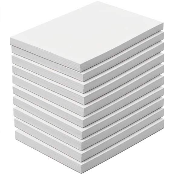 Blank Note Pads 4x6, Small White Scratch Pads, 10 Pack Notepads 50 Sheets Each, Writing Paper for Office, Server Memo Pads, Pocket Size Stationery for Daily Notes, White